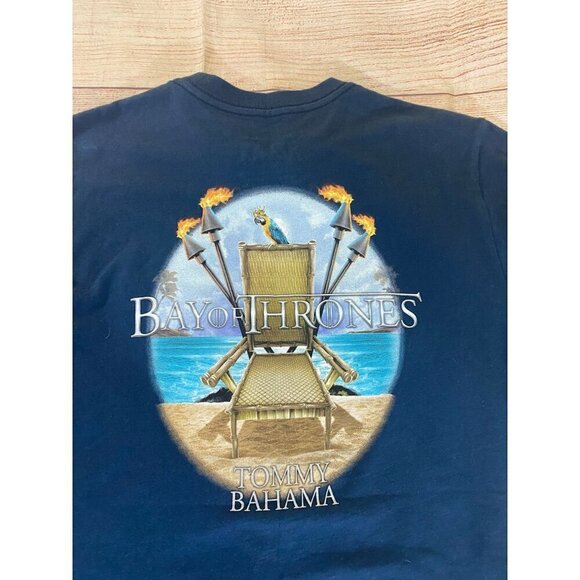 NWT Tommy Bahama Men's Blue Graphic T Shirt - XS - Picture 9 of 9